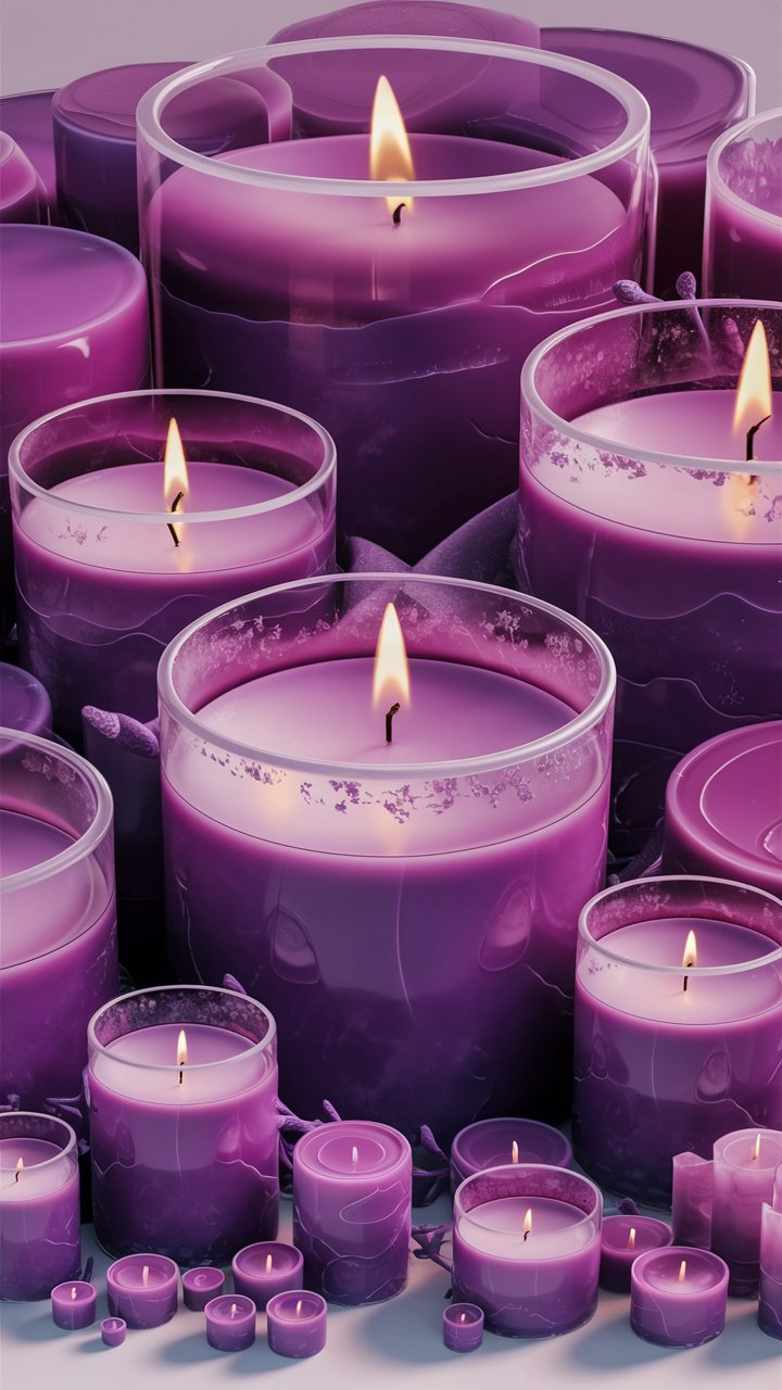 Bougie Violette Consacrée