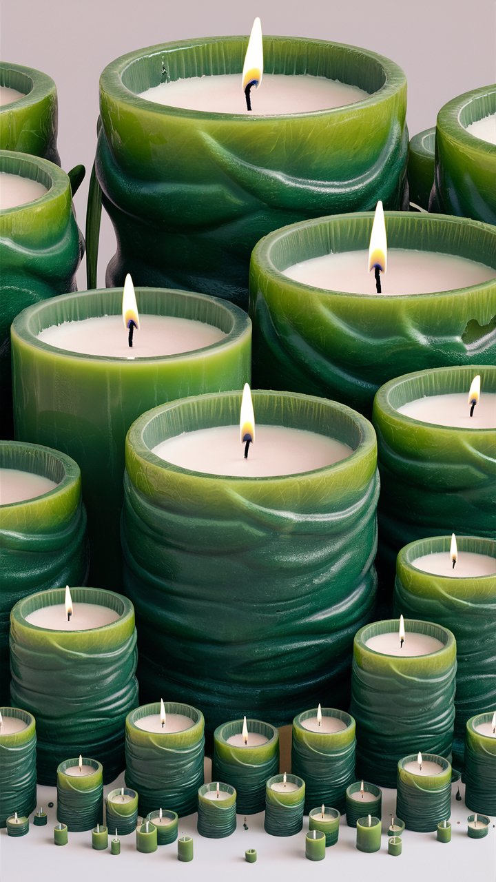 Bougie Verte Consacrée