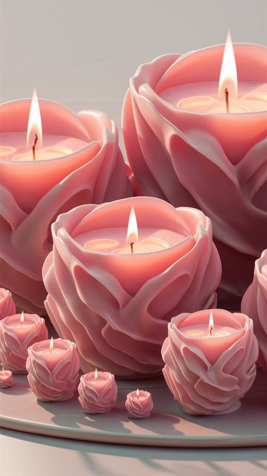 Bougie Rose Consacrée